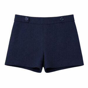 NWT BANANA REPUBLIC Blue Pleated High Rise Shorts Size 10 (4” inseam)